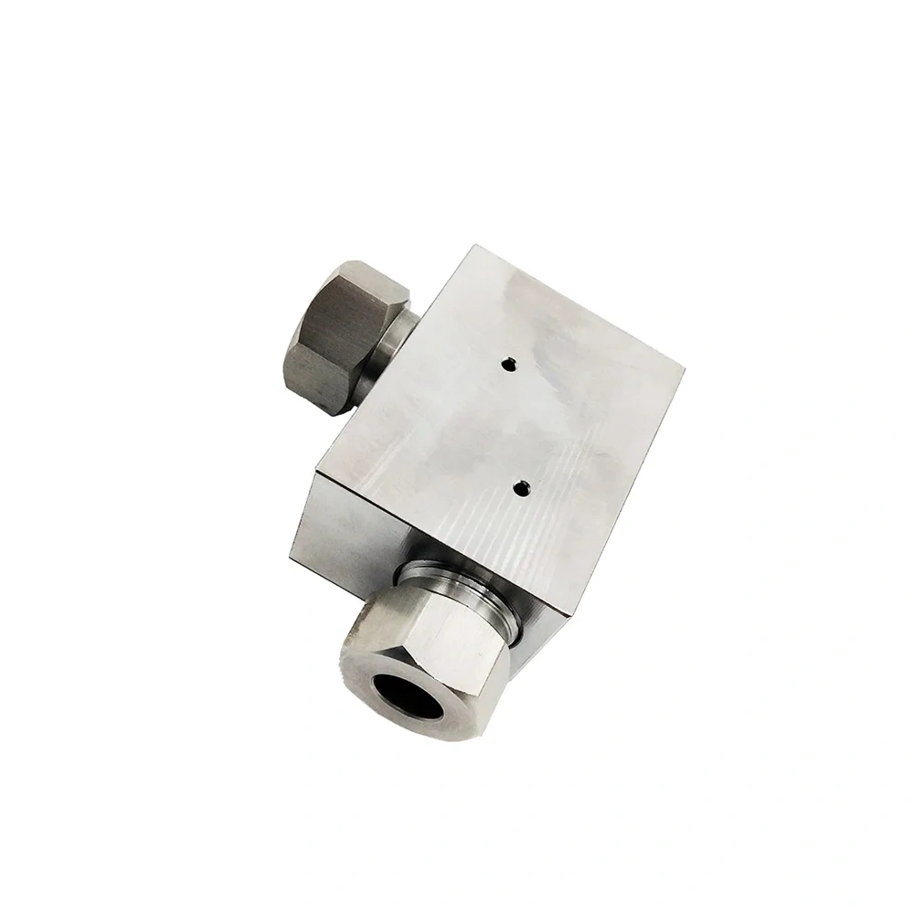 CNC Waterjet Spare Parts High Pressure Elbow Assembly 1/4 For Water Jet Cutting Head Intensifier Pump Spares HP Elbow 10079051