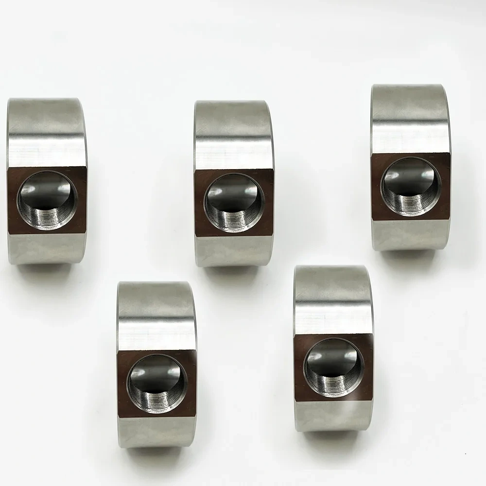 Water Jet Accessories Parts Round 3/8" On/Off Valve High-pressure Collar Mounting Block Waterjet Cutter Head 002895-1 100040-4