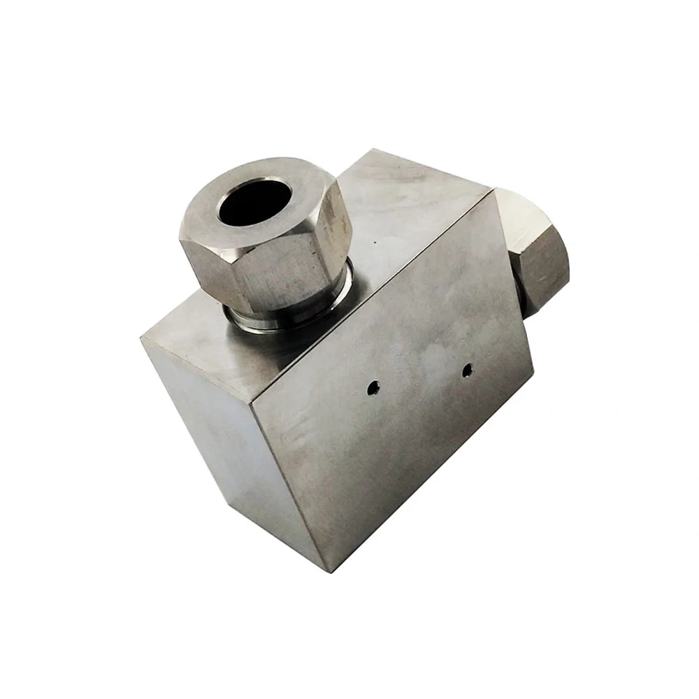 CNC Waterjet Spare Parts High Pressure Elbow Assembly 1/4 For Water Jet Cutting Head Intensifier Pump Spares HP Elbow 10079051