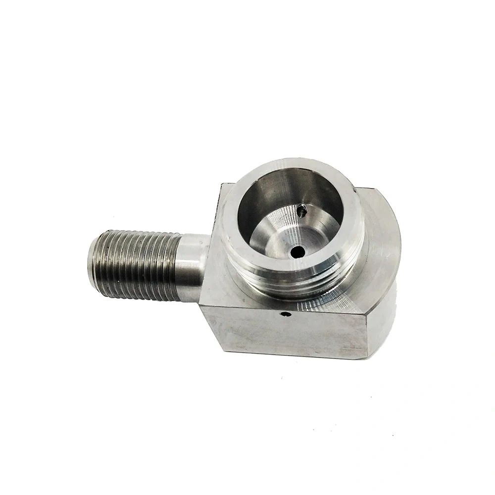 Waterjet Cutting Head Parts 87K On/Off Valve Cutting Head Adapter 90 Degree 044866-1 Water Jet Cutting 90 DEG XD Valve Body