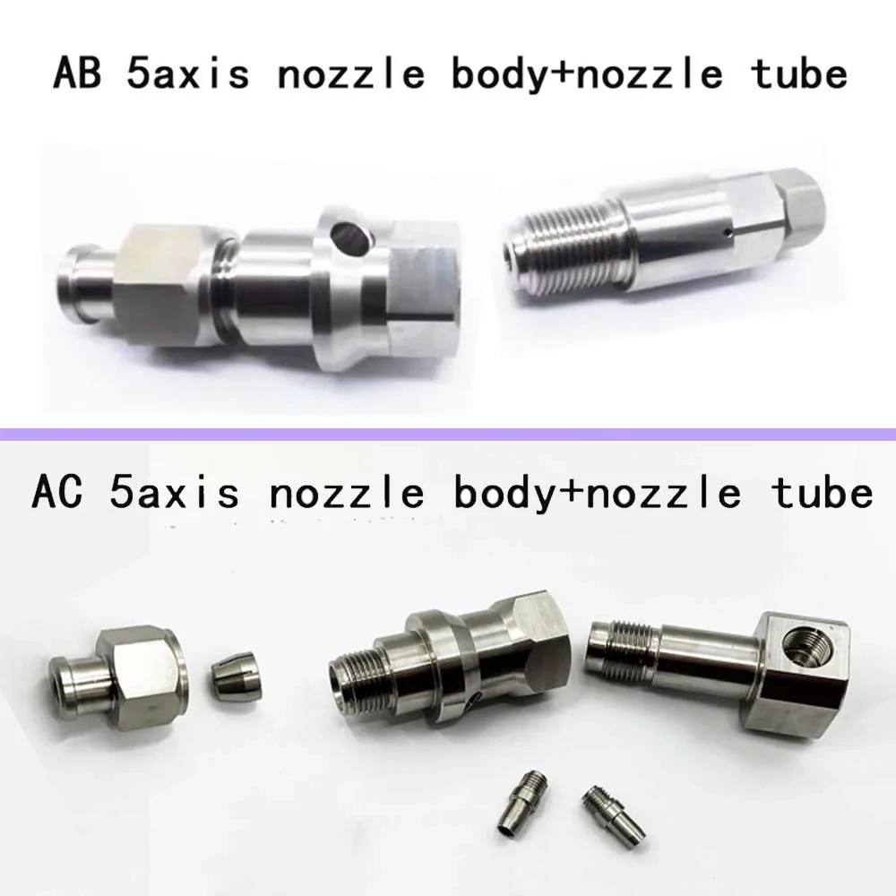 5axis AB/AC Water Jet Cutting AB 5axis Mixing Chamber Waterjet Cutting Machine Parts AC 5Aixs Cutting Head AC5axis Nozzle Body