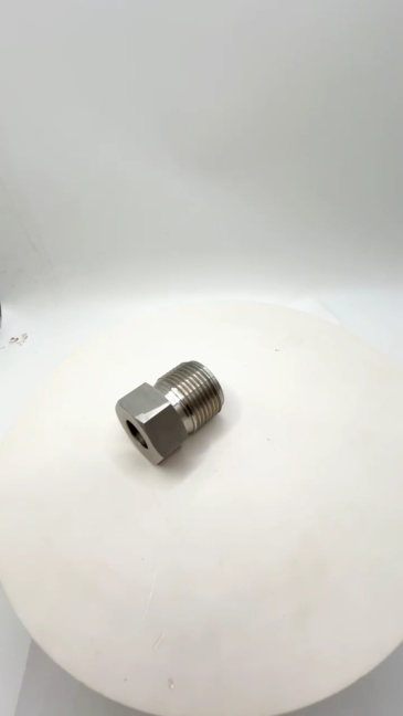 Water Jet Parts Stainless Steel Valve Nut For Nozzle Tube Pure Waterjet Cutting Head Pneumatic Valve Gland Nut BV701184 49894249