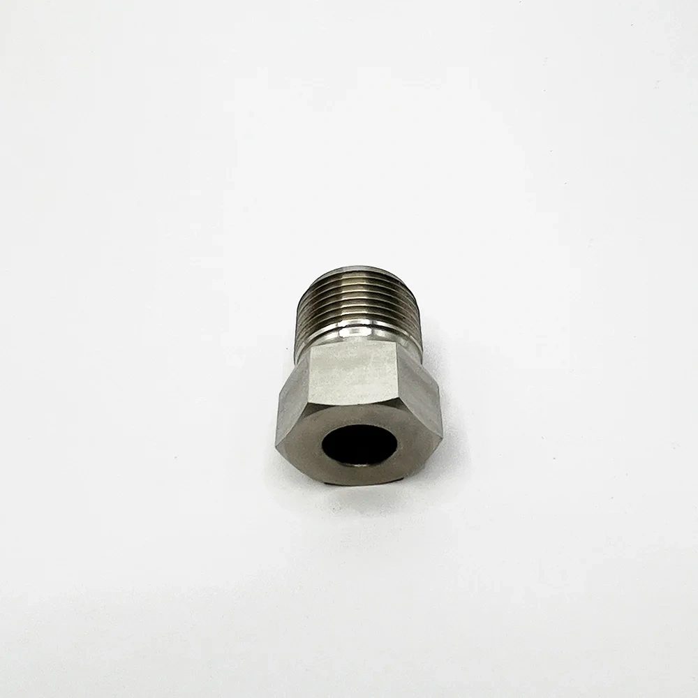 Water Jet Parts Stainless Steel Valve Nut For Nozzle Tube Pure Waterjet Cutting Head Pneumatic Valve Gland Nut BV701184 49894249