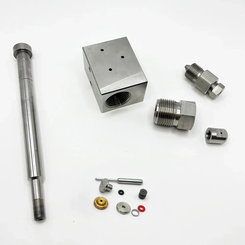 High Quality 3Axis Water Jet Cutting Heads Pure Water Only Head Assembly CNC Pure Waterjet Cutter 3-Axis On/Off Valve Assembly