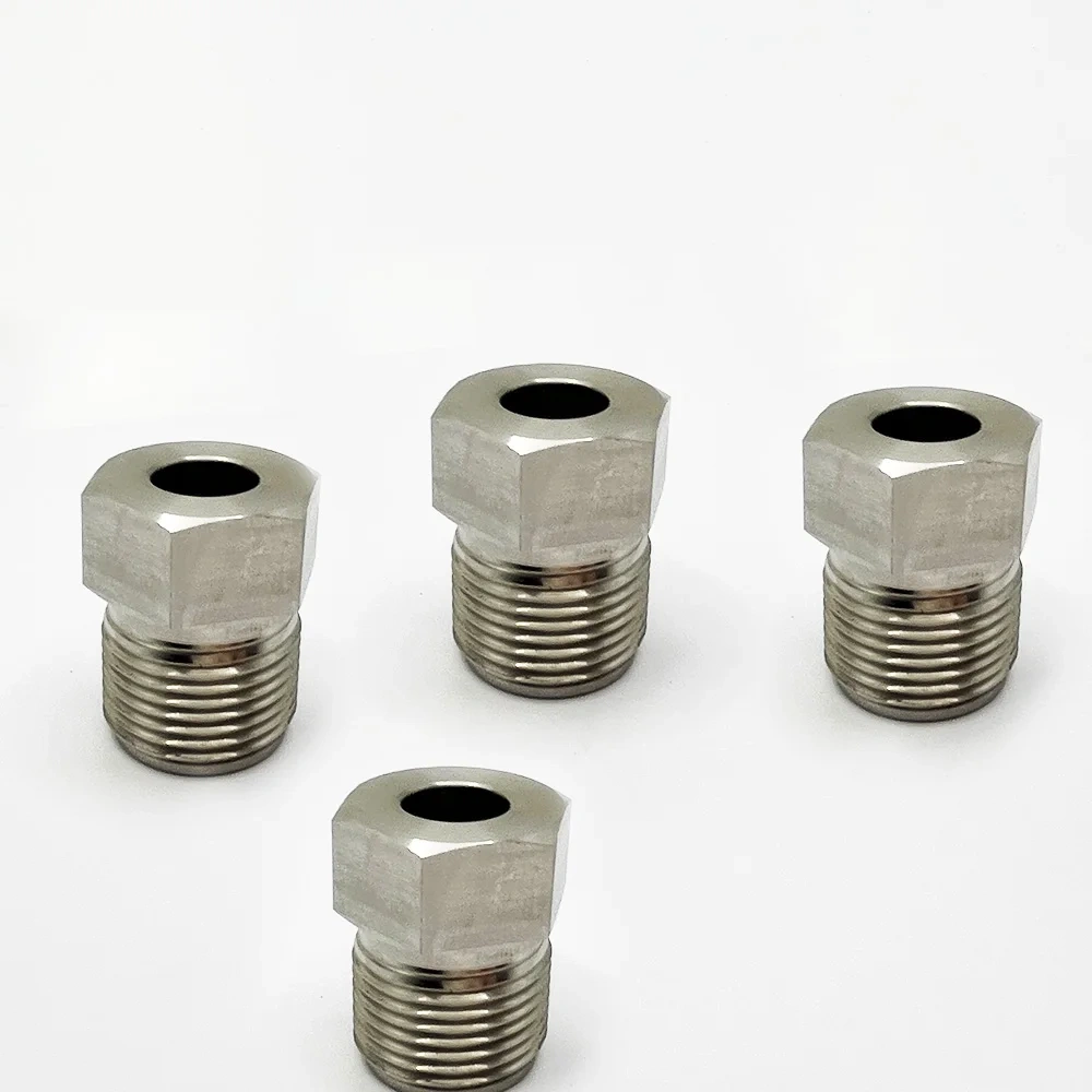 Water Jet Parts Stainless Steel Valve Nut For Nozzle Tube Pure Waterjet Cutting Head Pneumatic Valve Gland Nut BV701184 49894249