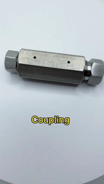 Waterjet Cutter Head 1/4 To 3/8 Adapter Reducer Coupling Assy CNC Water Jet 1/4''-3/8'' HP Straight Coupling 400008-9 400008-6