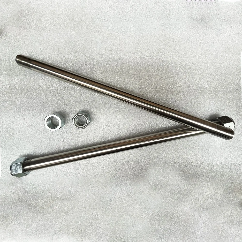 Waterjet Cutter Head LP Cylinder Tie Rod 60K Water Jet Cutting Intensifier Assembly Rod, Tie With Nut 20458191 B-1000-2 100017-1