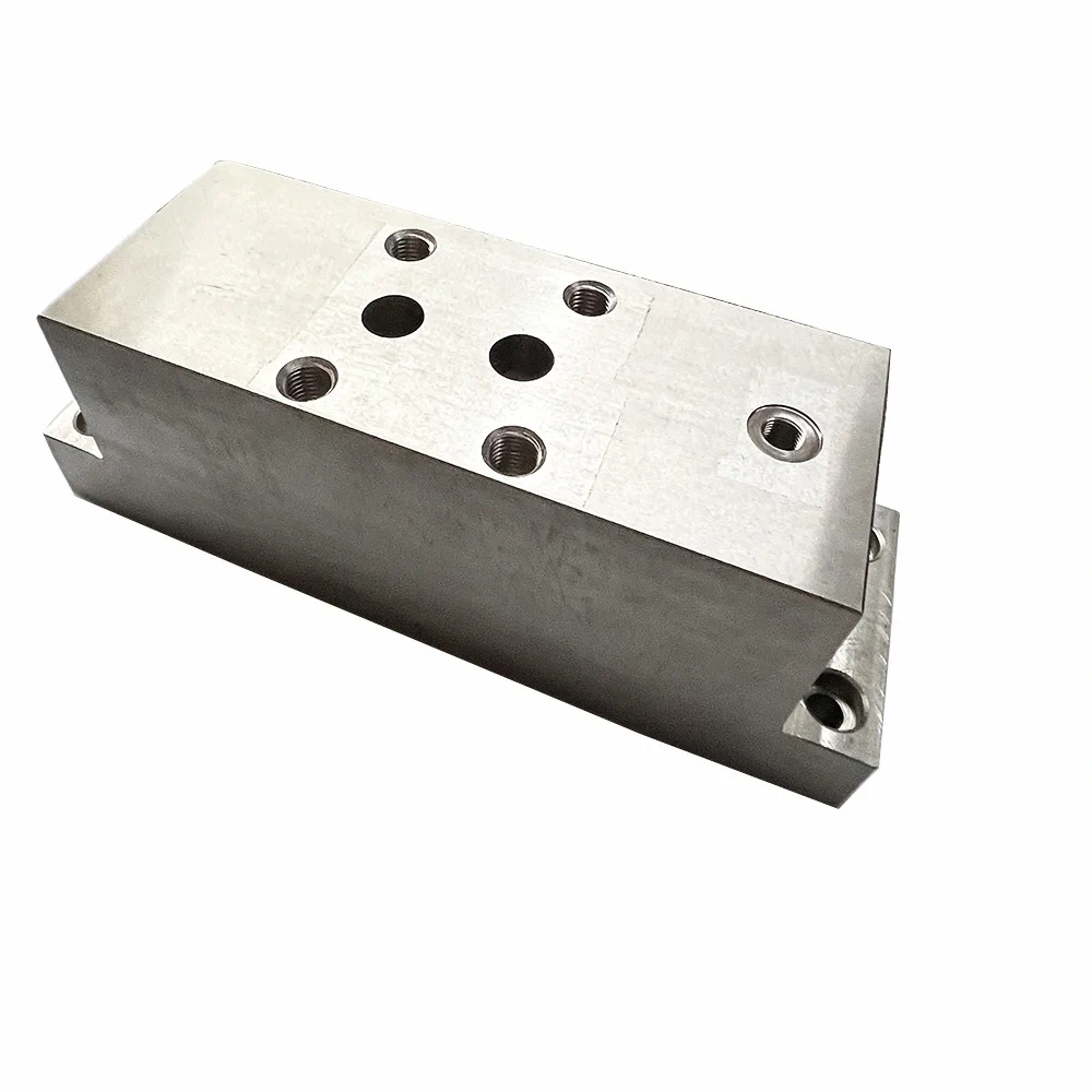 013403-1 1-12177 Water Jet Intensifier Pump Hydraulic Manifold, Side Mount W/Relief Valve Waterjet Side-mount Hydraulic Manifold