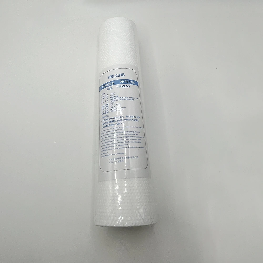 PP Cotton Filter Water Pre-filter 10 Inch 1 Micron Sediment Water Filter Cartridge System Reverse Osmosis Replacements 5Micron