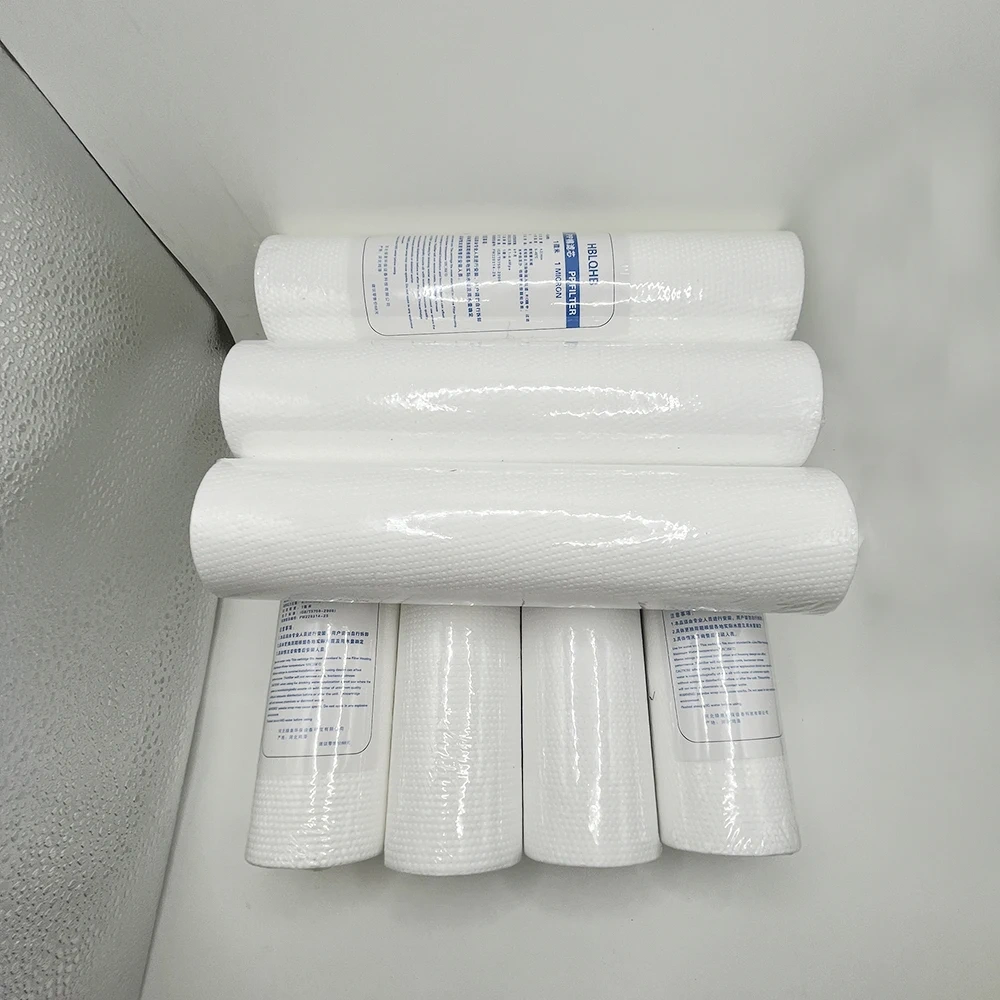 PP Cotton Filter Water Pre-filter 10 Inch 1 Micron Sediment Water Filter Cartridge System Reverse Osmosis Replacements 5Micron