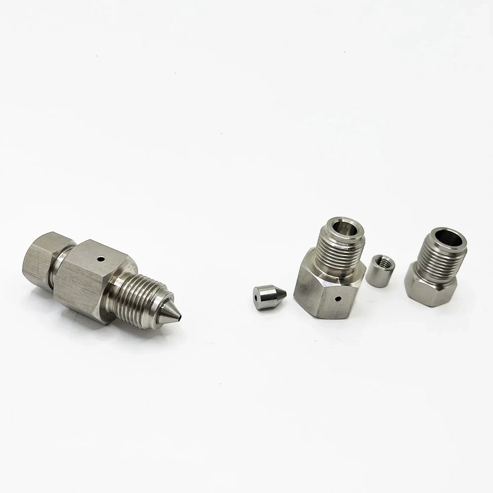 1/4-1/4 For China Waterjet Cutter Head Machine High Pressure Adapter Water Jet Cutting On/Off Valve Adapter Assembly 1/4''x1/4''