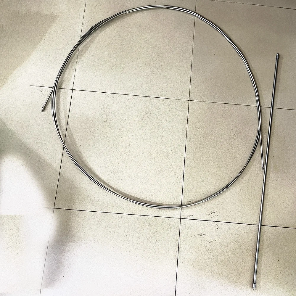 Factory 6metres Long CNC Water Jet Cutting Head 1/4''OD HP Tube Assembly With Thread 1/4 High Pressure Pipe Autofrettaged Tubing