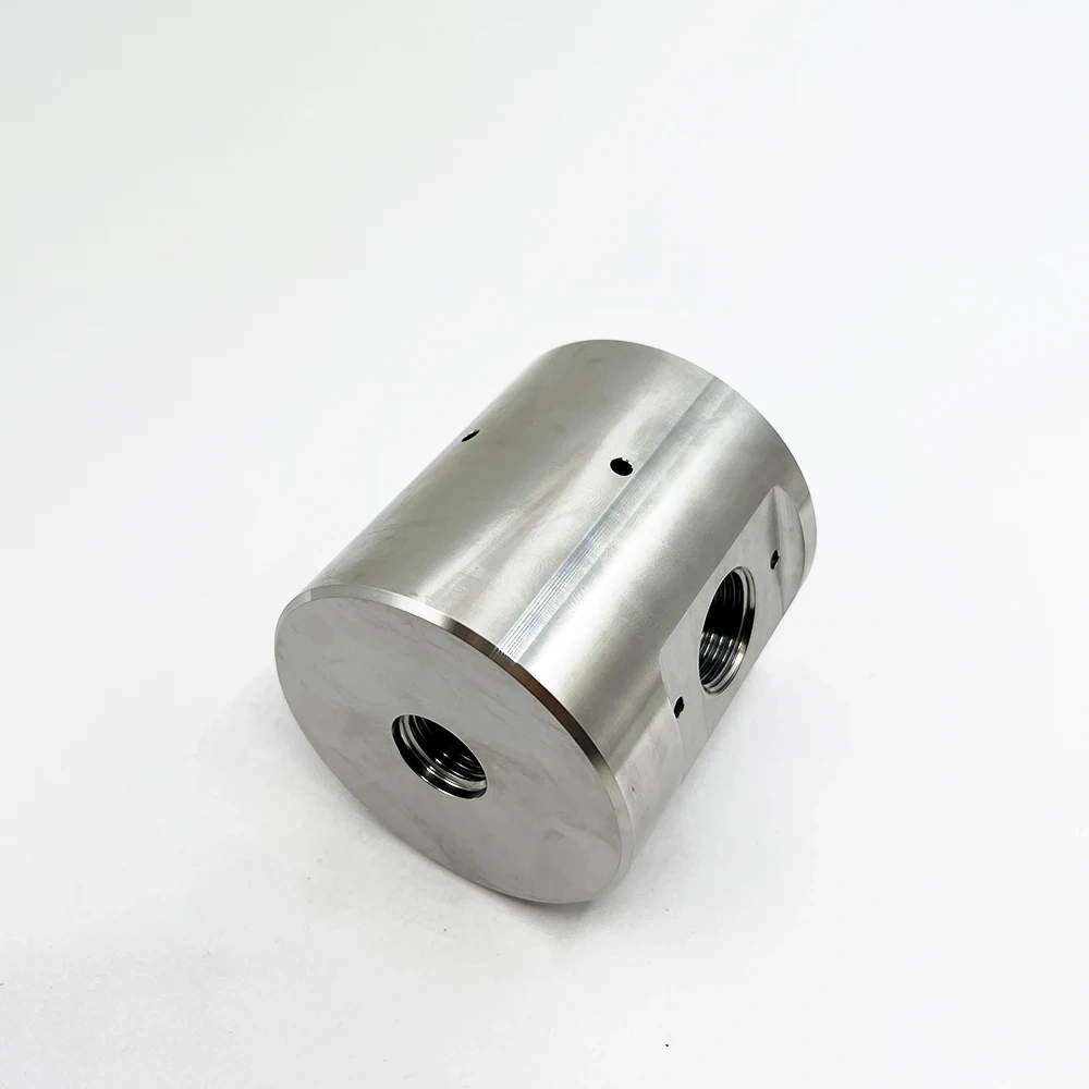 Water Jet Cutting Head 3 Port Round Pneumatic Valve Body 20427648 Waterjet Cutter 3-port Dump Valve Body WK000188 VL20427648