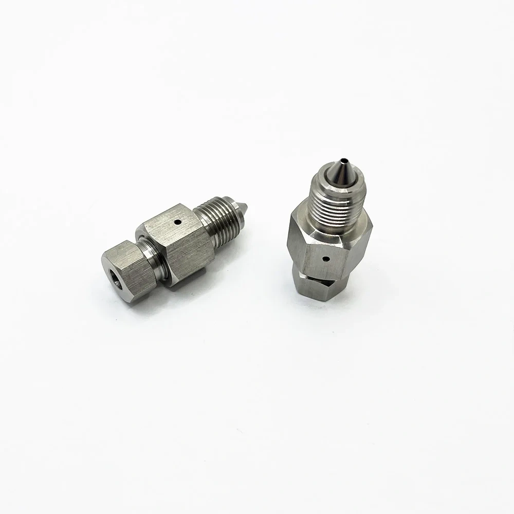 1/4-1/4 For China Waterjet Cutter Head Machine High Pressure Adapter Water Jet Cutting On/Off Valve Adapter Assembly 1/4''x1/4''