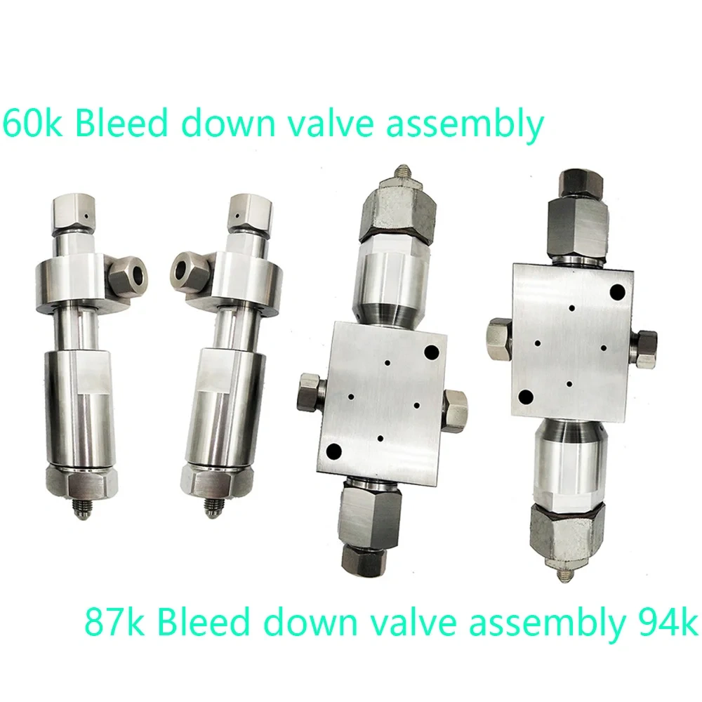 94k Hyperjet Waterjet Cutting Parts 019309-1 Bleed Down Valve Assembly Water Jet Cutter Machine 87K Pump Bleed-down Valve