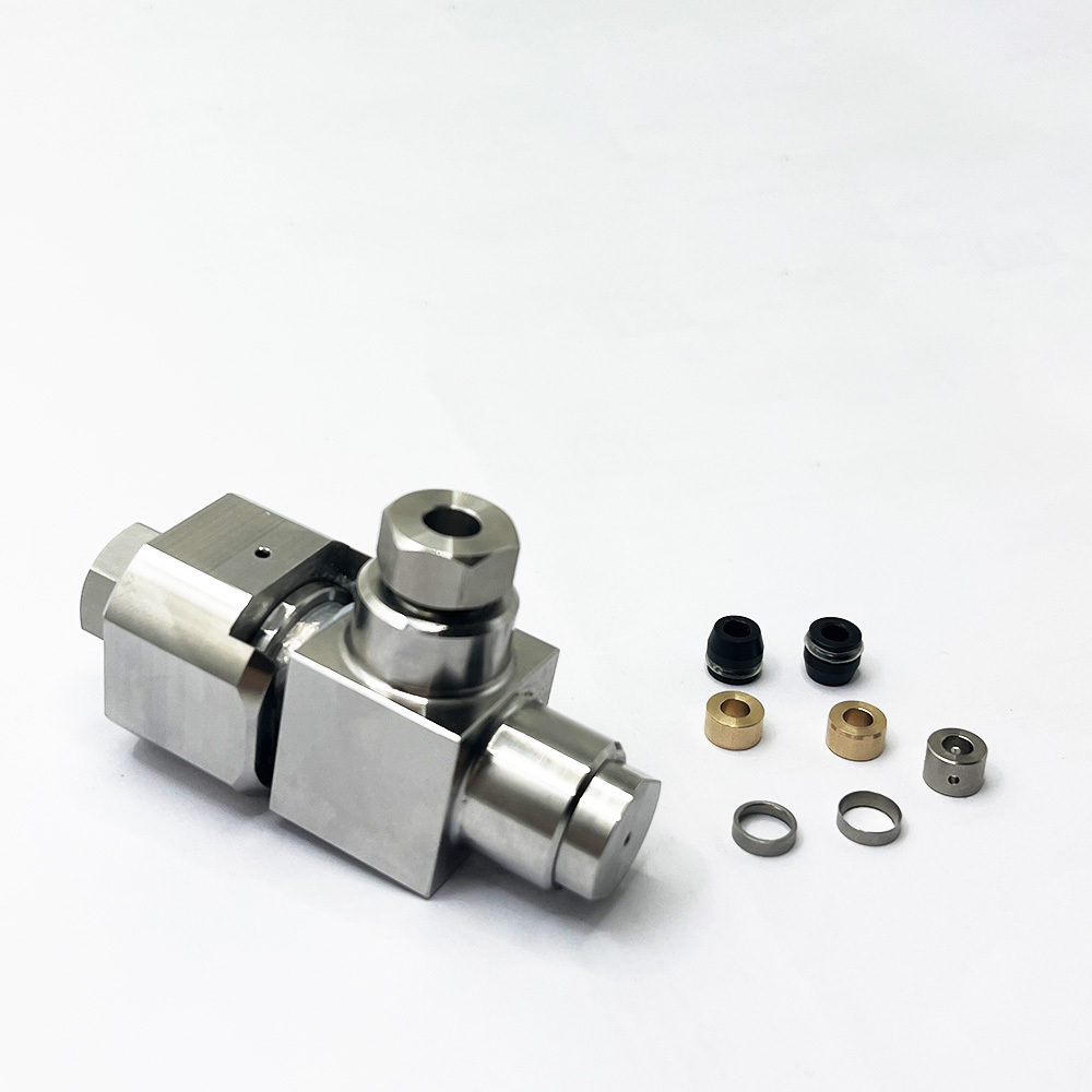 Waterjet Cutter Head 55K 1/4" 5-Axis AC Axis H.P Swivel Assembly Water Jet Cutting Parts 1/4 90 Degree Rotary Joint 60K C-5155-1