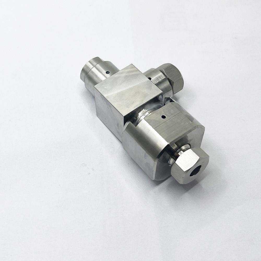 Waterjet Cutter Head 55K 1/4" 5-Axis AC Axis H.P Swivel Assembly Water Jet Cutting Parts 1/4 90 Degree Rotary Joint 60K C-5155-1