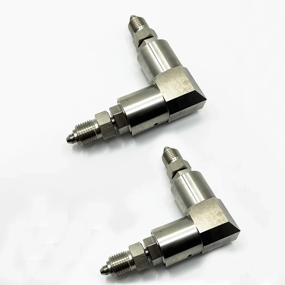 B-5725-1 MINI DWJ Water Jet Cutting Head 60K 1/4" Dual 90 Degree High Pressure Swivel Assy Dual-axis 90° Swivel Assembly 1/4 in.