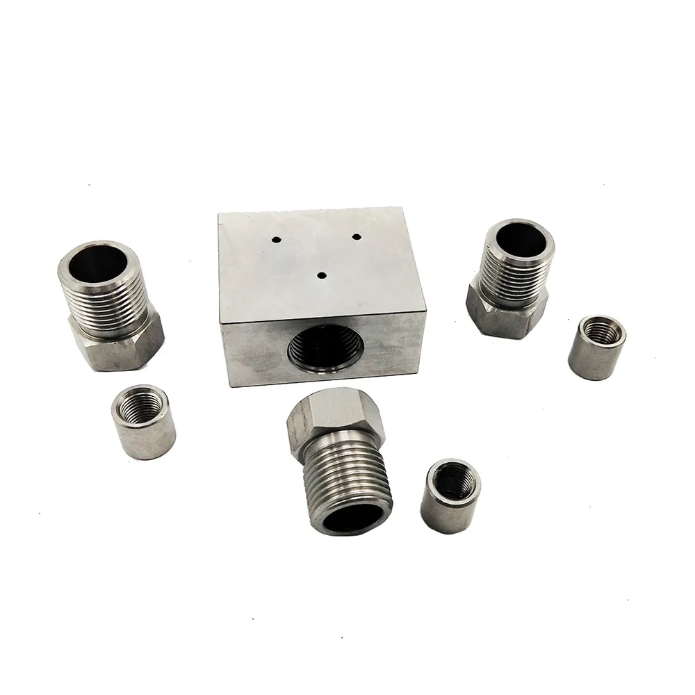 RC13002 110-20023 CNC Waterjet Fitting Parts 1/4 3/8 HP Tee Assy 1/4'' High Pressure Tee 60K Tees 3/8'' Three-Way