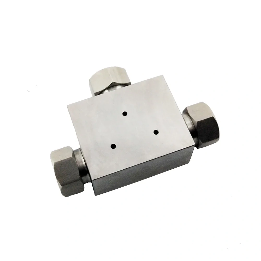 RC13002 110-20023 CNC Waterjet Fitting Parts 1/4 3/8 HP Tee Assy 1/4'' High Pressure Tee 60K Tees 3/8'' Three-Way