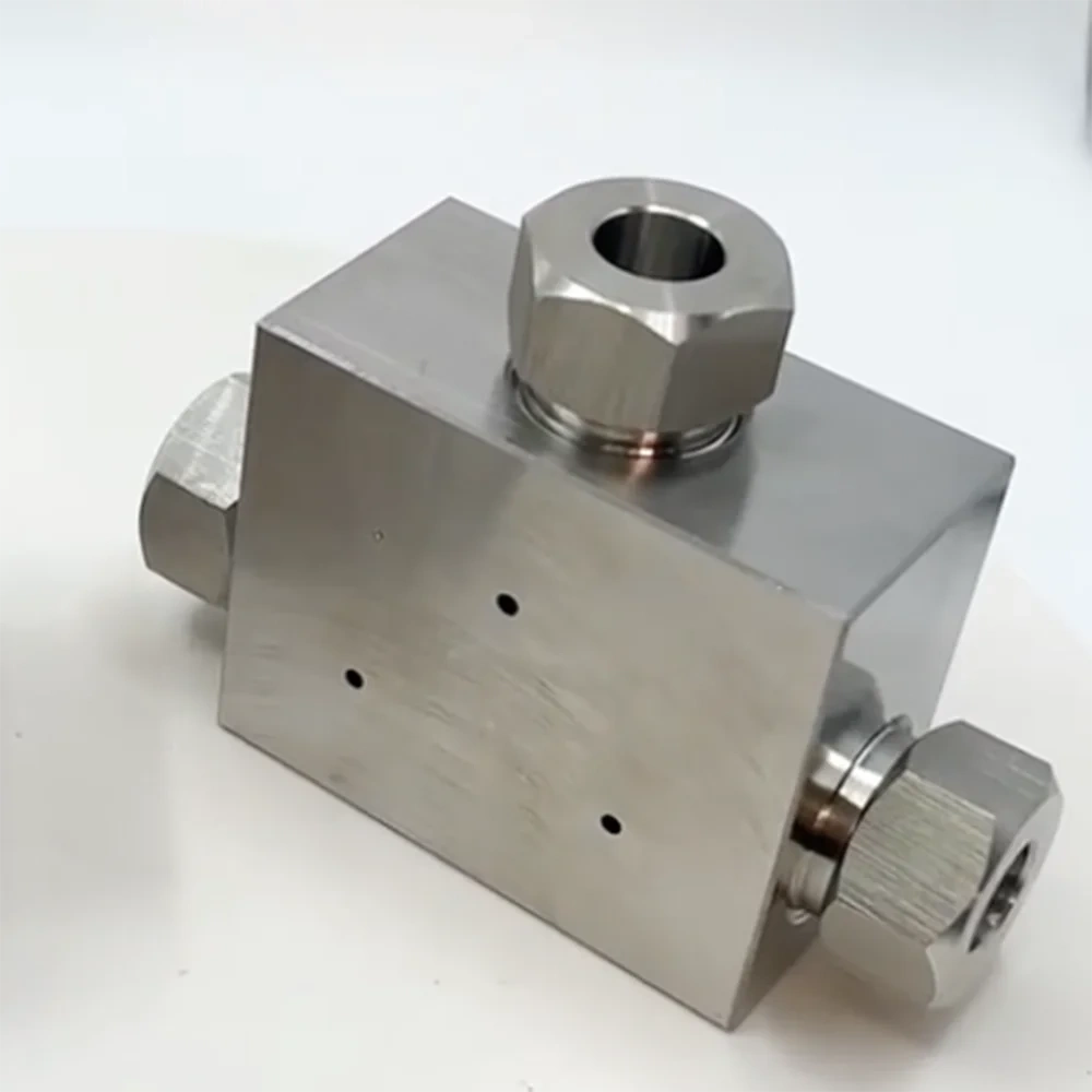 RC13002 110-20023 CNC Waterjet Fitting Parts 1/4 3/8 HP Tee Assy 1/4'' High Pressure Tee 60K Tees 3/8'' Three-Way