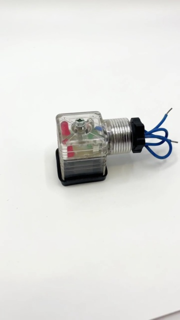 Waterjet Cutting 2sets DC24 Dust-Proof Indicator Light Connector Junction Box Hydraulic Solenoid Valve Plug Reversing Valve Coil