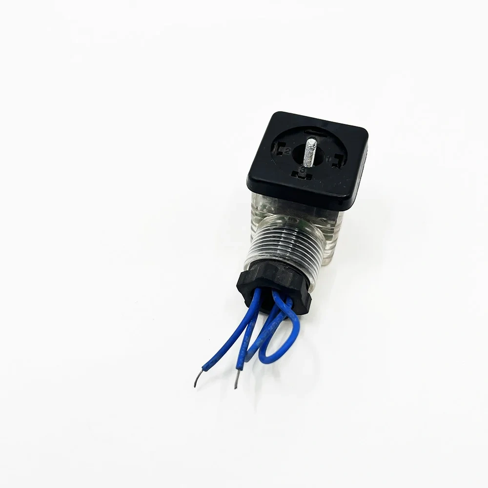 Waterjet Cutting 2sets DC24 Dust-Proof Indicator Light Connector Junction Box Hydraulic Solenoid Valve Plug Reversing Valve Coil