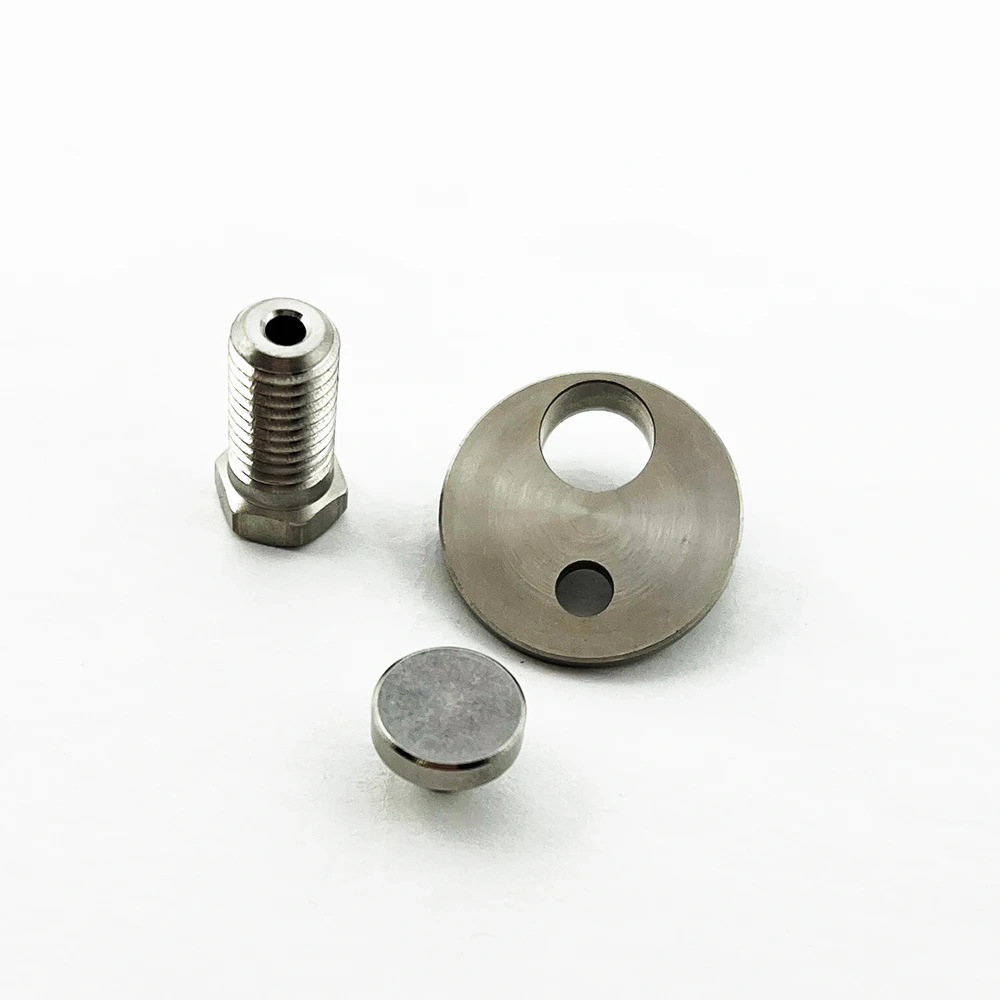 Water Jet Intensifier G9 Valve Inlet Retaining Hollow Screw 510000721 For Dardi Waterjet Cutting Head Insert Poppet 510000358