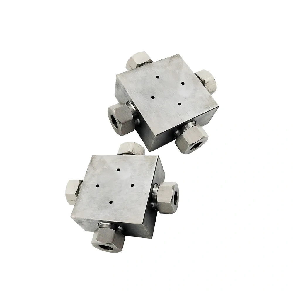 A-0777-1 10097228 Waterjet Cutting Head Parts 1/4'' 3/8 HP Cross Assembly 3/8‘’ Cross 1/4 In 60K High Pressure Tubing Fitting