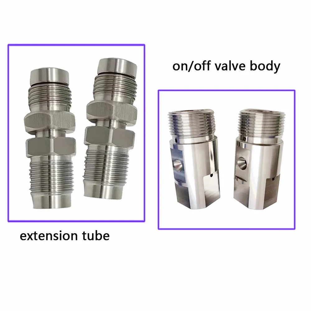 Factory Waterjet Cutting Head Assembly On/Off Valve Body Switch Body For TeenKing Water Jet Parts Extension Tube Nozzle Tube