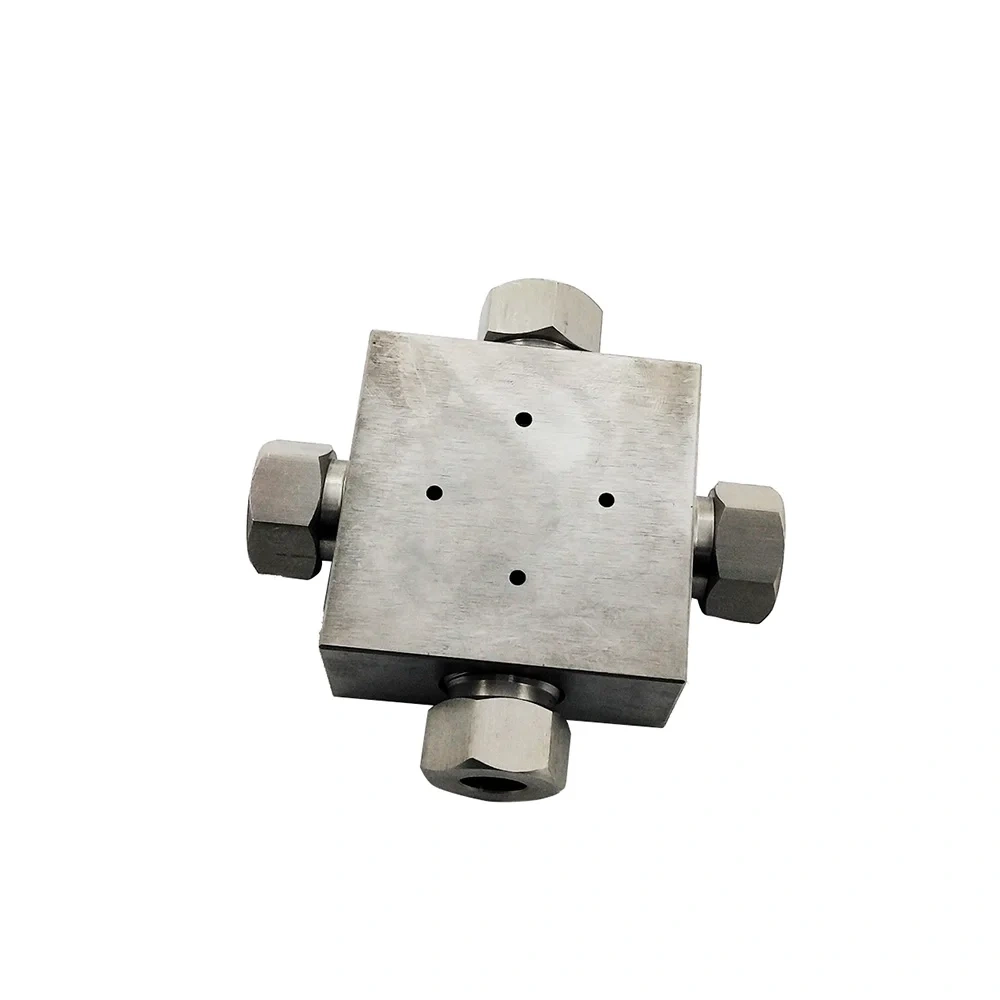 A-0777-1 10097228 Waterjet Cutting Head Parts 1/4'' 3/8 HP Cross Assembly 3/8‘’ Cross 1/4 In 60K High Pressure Tubing Fitting