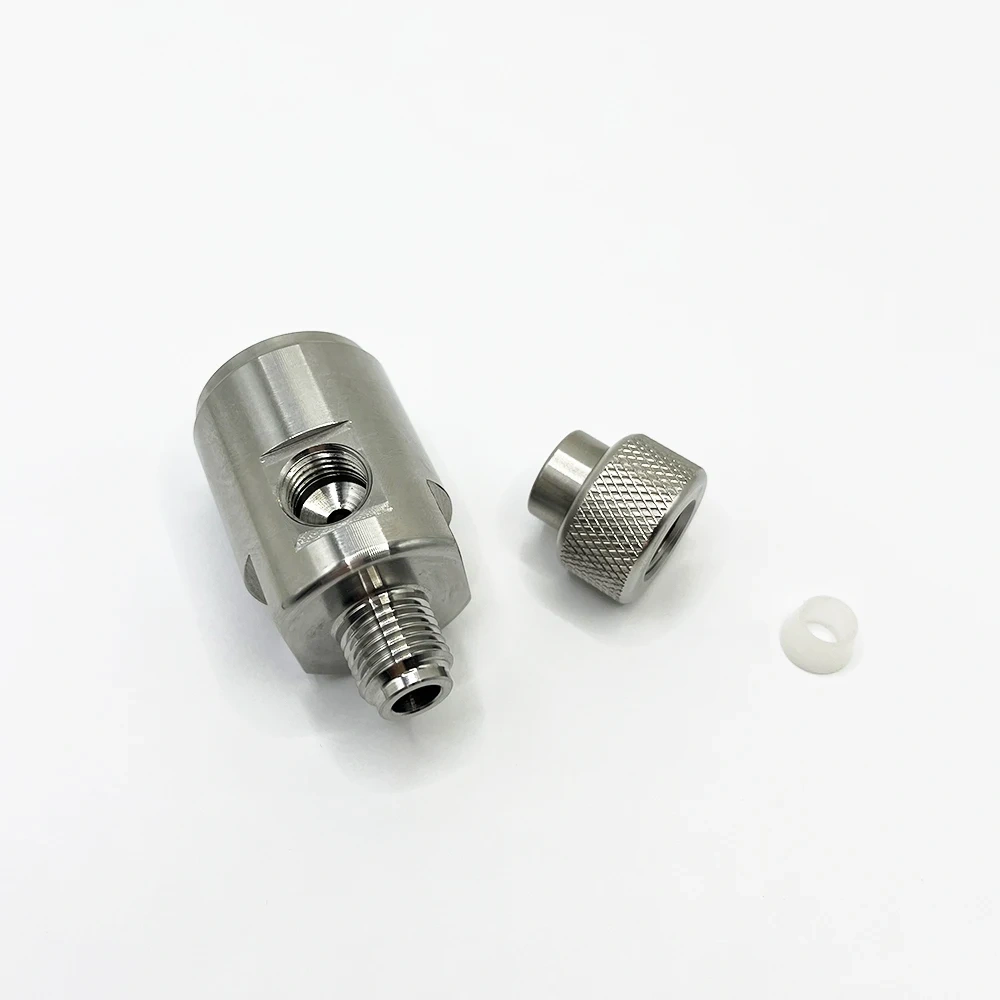 For APW Waterjet Cutter Machine High Pressure Abrasive Intet Body Water Jet Cutting Heads For APW On/Off Valve Mixing Chamber