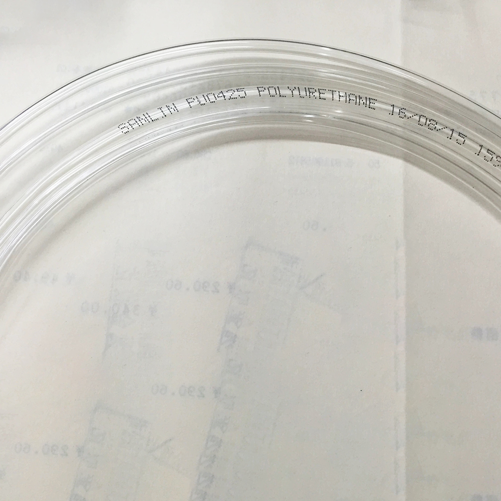 10 meters Waterjet Machine Parts Half Rigid Tube 5*8mm HP Transparent Pipe Water Jet Cutting Heads Abrasive Feed PU Tubes
