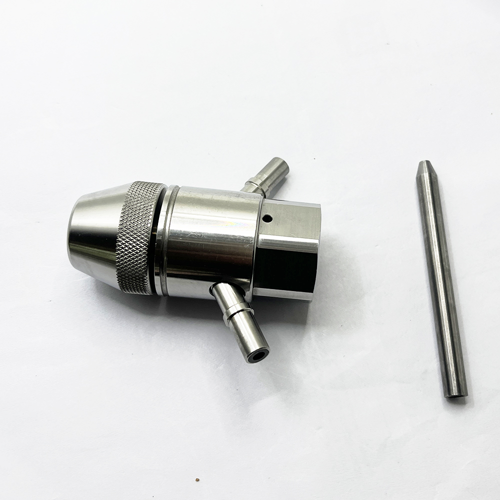 For H2O Jet Waterjet Head Abrasive Nozzle IDE -III Dual Port Diamond Cutting Heads Assembly 301329-2-14 WEIDED10 301329-2-10