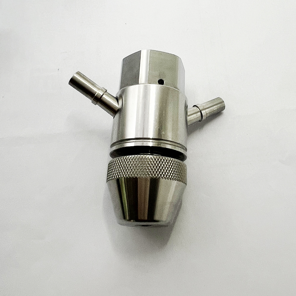 For H2O Jet Waterjet Head Abrasive Nozzle IDE -III Dual Port Diamond Cutting Heads Assembly 301329-2-14 WEIDED10 301329-2-10