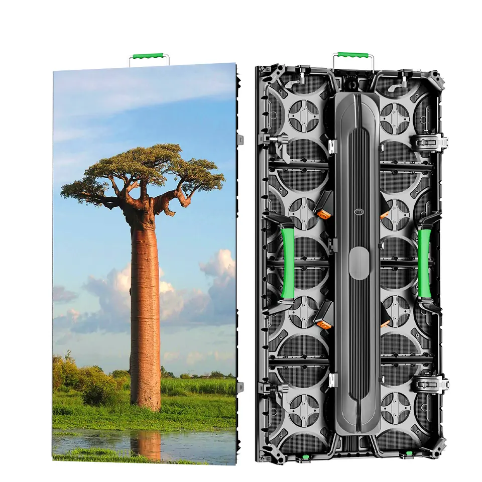 500mm x 1000mm outdoor p2.976 rental led display cabinet