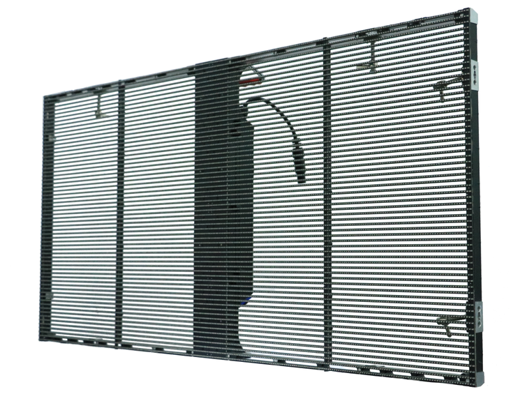 600cd indoor p3.91-7.81 transparent led display cabinet 1000x1000mm