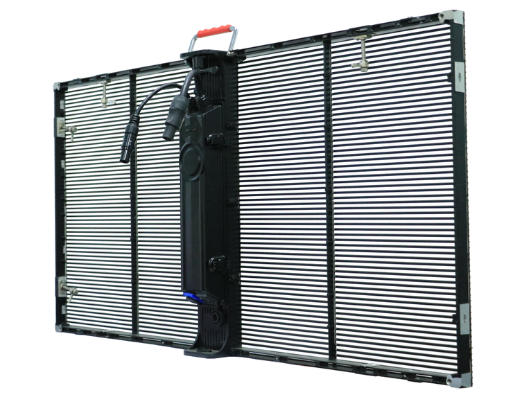 600cd indoor p3.91-7.81 transparent led display cabinet 1000x1000mm