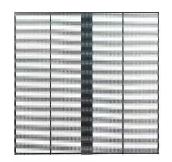 600cd indoor p3.91-7.81 transparent led display cabinet 1000x1000mm