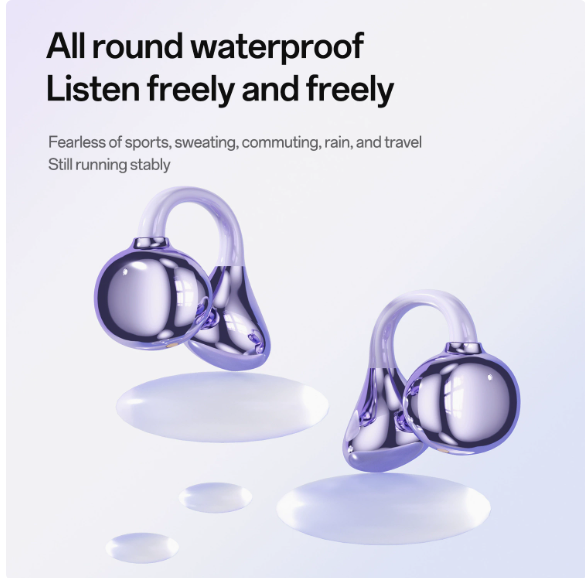 Clip-on Semi-in-Ear Bluetooth Headphones