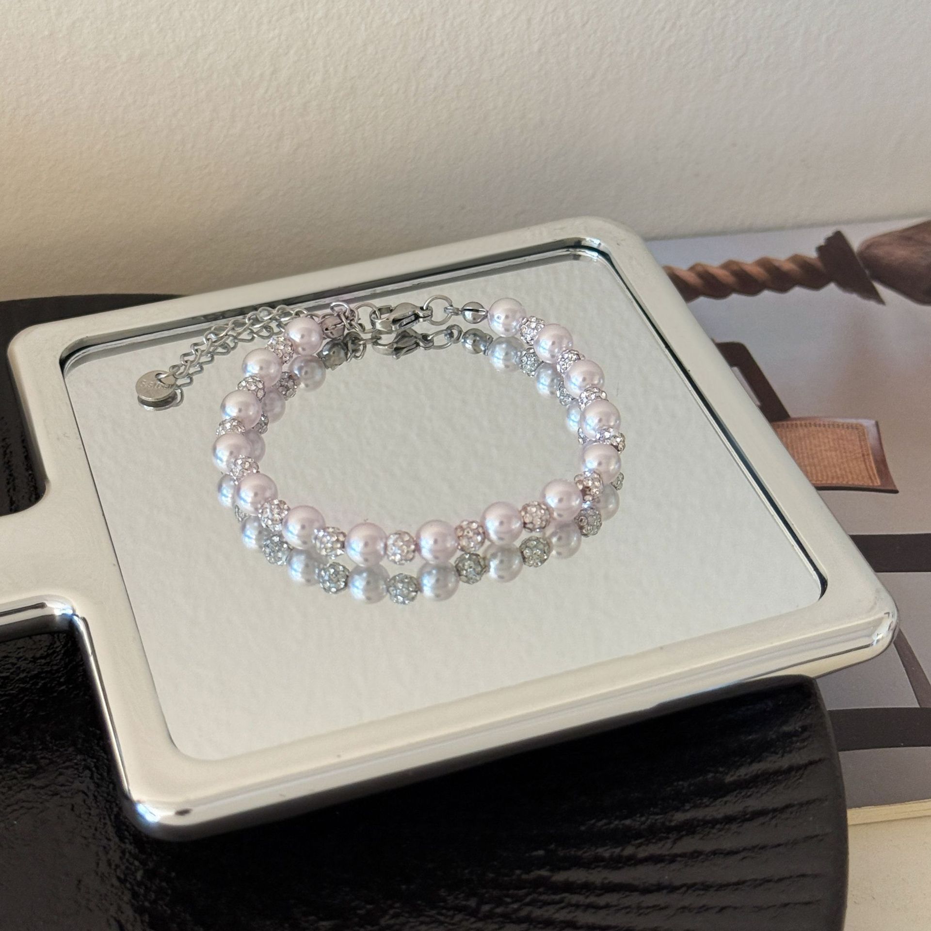 Rose Purple Pearl Bracelet