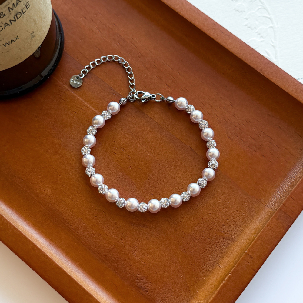 Rose Purple Pearl Bracelet