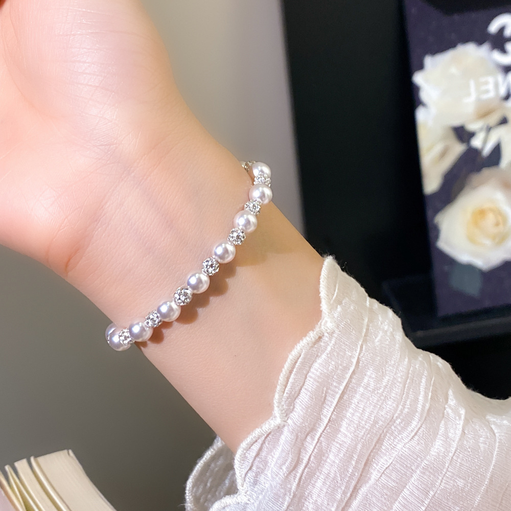 Rose Purple Pearl Bracelet