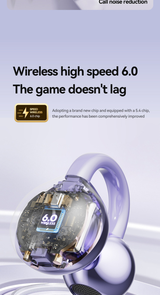 GL8 wireless clip-on earbuds