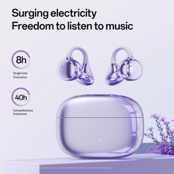 Clip-on Semi-in-Ear Bluetooth Headphones