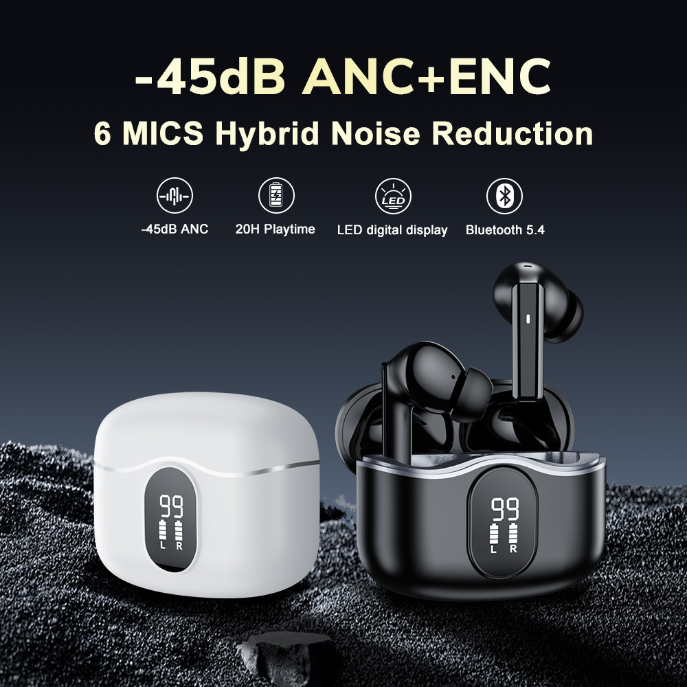 GADES M18 Bluetooth Earbuds with Digital Display
