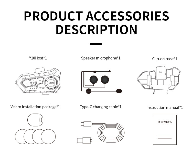 Motorcycle Helmet Bluetooth Headset