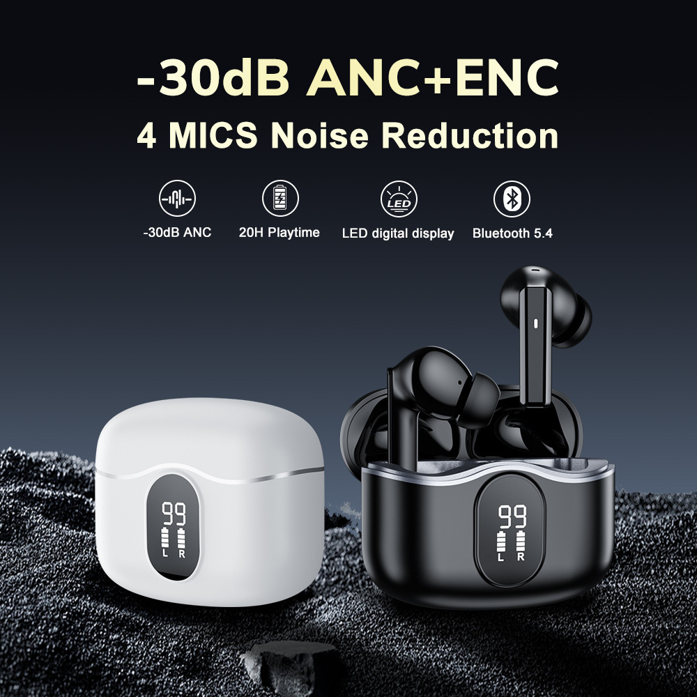 GADES M18 Bluetooth Earbuds with Digital Display