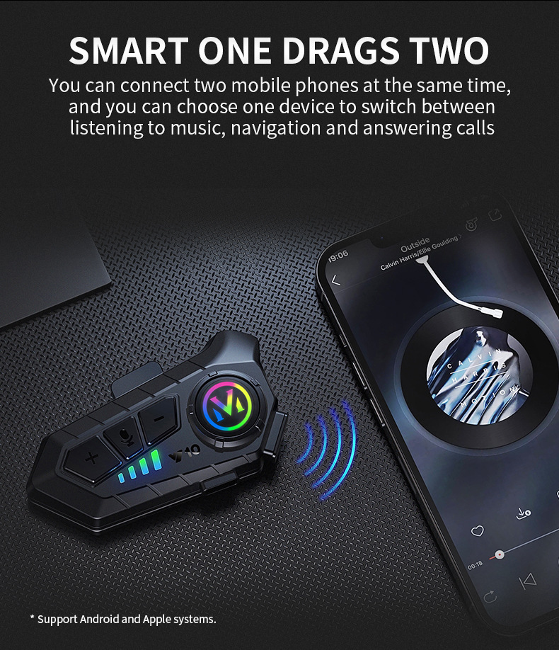 Motorcycle Helmet Bluetooth Headset