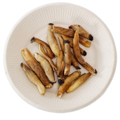 Vacuum Fried Velvet Pioppino Mushroom Chips